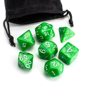 Набор игровых кубиков (светло-зеленый жемчуг) фото цена описание