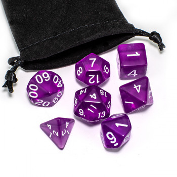 Набор игровых кубиков (фиолетовый кристалл) фото цена описание