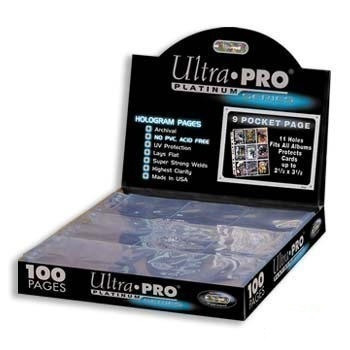 Пачка листов Ultra-Pro (3х3) - для любых альбомов фото цена описание